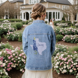 Chaqueta Vaquera Bluebonnet Texas personalizado