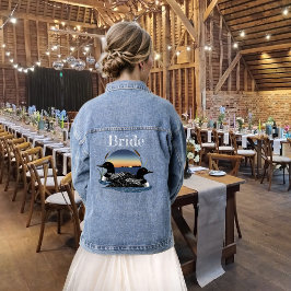Chaqueta Vaquera Boda al Atardecer Rústico Vintage Loons Lago