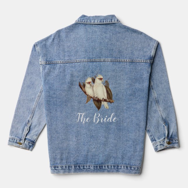 Chaqueta Vaquera Boda de Aves Blancas Denim Jacket (Reverso )