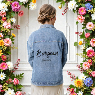 Chaqueta Vaquera Boda de ducha de novia Denim Jacket