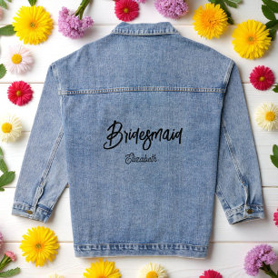 Chaqueta Vaquera Boda de ducha de novia Denim Jacket