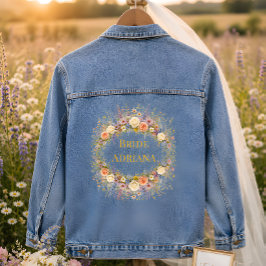 Chaqueta Vaquera Boda de lujo en prado de flores silvestres 