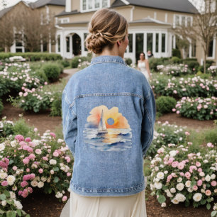 Chaqueta Vaquera Boda de verano marinero de vela Sunset