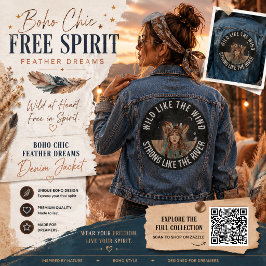 Chaqueta Vaquera Boho Chic Espíritu Libre Sueños de Plumas 