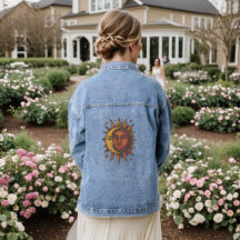 Boho Retro Sun y Moon Unisex