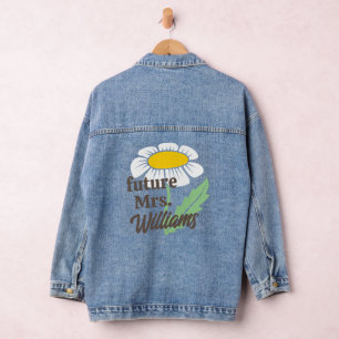 Chaqueta Vaquera Boho Simple Daisy Future Sra. Apellido Novia
