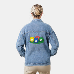 Chaqueta Vaquera Bolas de billar de billar de Billiard