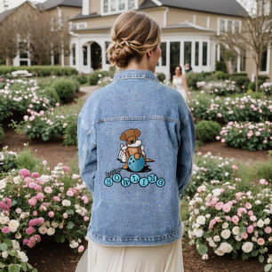 Chaqueta Vaquera Boliche de Golden Retriever