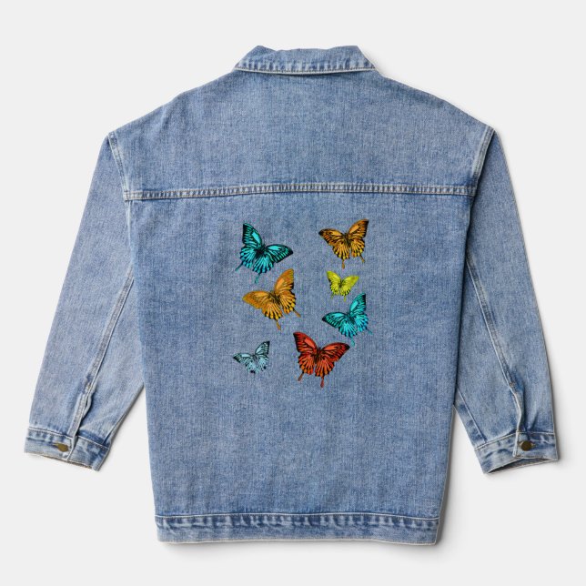 Chaqueta Vaquera Bonito Butterflies (Reverso )