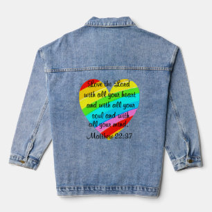 CHAQUETA VAQUERA BONITO RAINBOW MATTHEW 22:37 TEES Y APARICIÓN