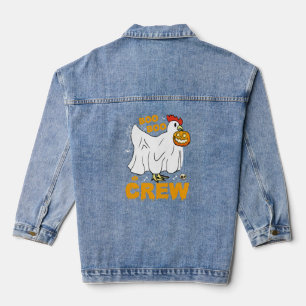 Chaqueta Vaquera Boo boo tripulación pollo halloween divertido