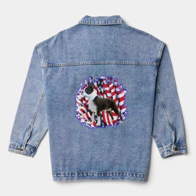 Chaqueta Vaquera Boston Terrier Patriot (Reverso )