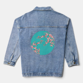 Chaqueta Vaquera Botanical Cherry Blossom Denim Jacket
