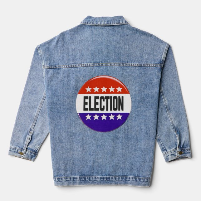 Chaqueta Vaquera botón Elección (Reverso )