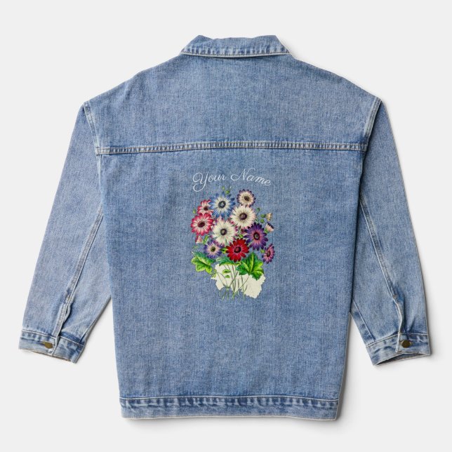 CHAQUETA VAQUERA BOUQUET DE FLORES PERSONALIZADOS (Reverso )
