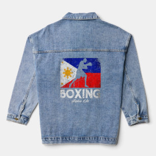 Chaqueta Vaquera Boxing Filipino Style Filipino Flag Boxing Filip