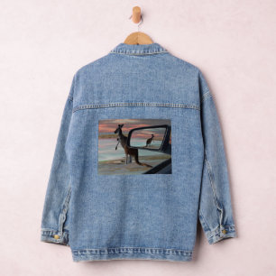 Chaqueta Vaquera Brisas en el mar canguro, damas Denim Jacket
