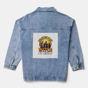 Chaqueta Vaquera Bruja Estilista de Pelo por la Noche Vintage Diseñ