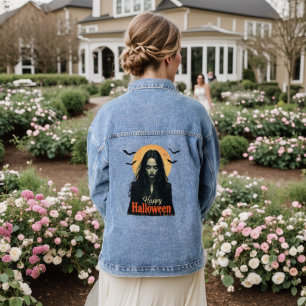 Chaqueta Vaquera Bruja gótica de Halloween