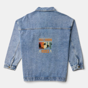 Chaqueta Vaquera Brujas Gatos Gratis en Escobas de Halloween