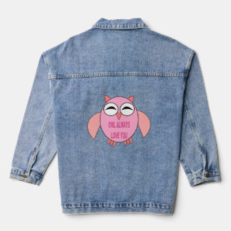 Chaqueta Vaquera Búho de mensajes de amor