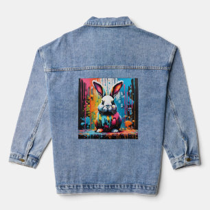 Chaqueta Vaquera Bunny con salpicaduras
