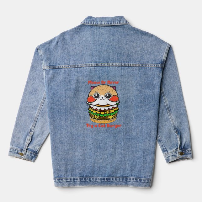 Chaqueta Vaquera Burger de gatos (Reverso )