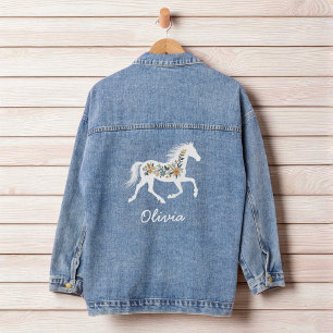 Chaqueta Vaquera Caballo de Flor Silvestre con Tu Nombre Country We