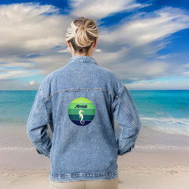 Chaqueta Vaquera Caballo de mar con el nombre y el sol de la Marina