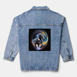 Chaqueta Vaquera Caballo negro galopante