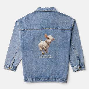 Chaqueta Vaquera Cabra viva como si hubieran dejado la puerta abier