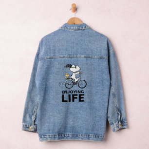 Chaqueta Vaquera Cacahuetes   Bicicleta Snoopy & Woodstock