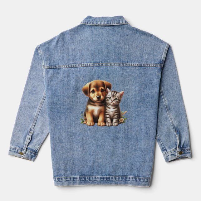 Chaqueta Vaquera Cachorro/gatito (Reverso )