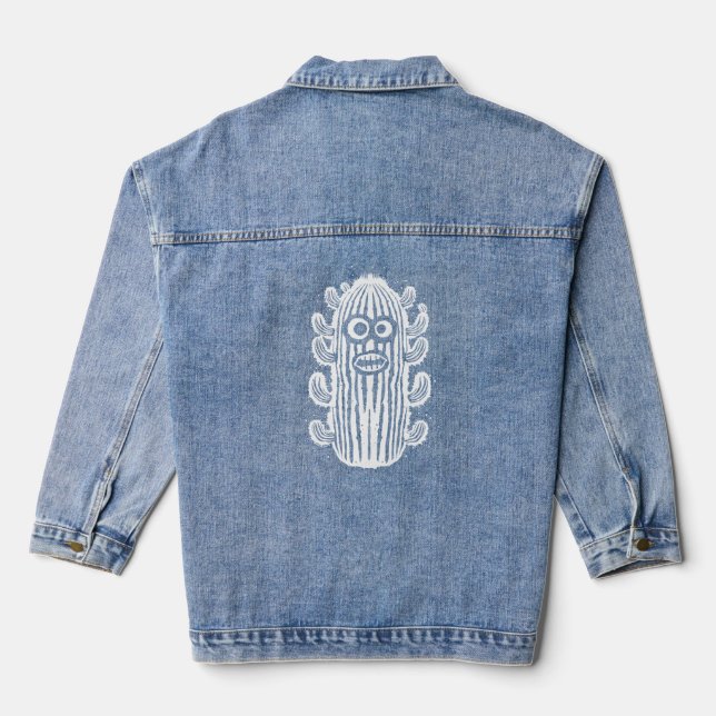 Chaqueta Vaquera Cactus impactado (Reverso )
