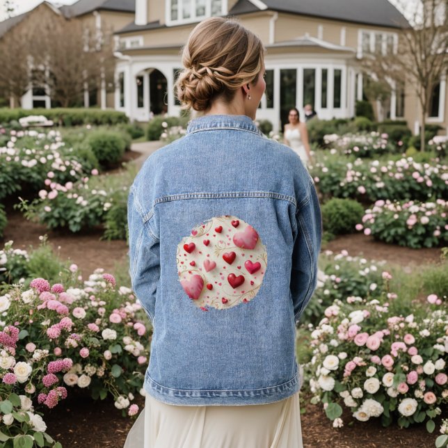 Chaqueta Vaquera Caer como corazones (Reverso Boda)