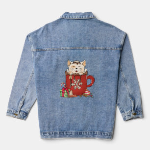 Chaqueta Vaquera Café chocolate con chocolate para Navidades de fel