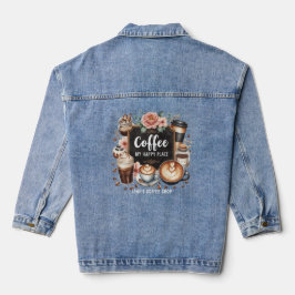 Chaqueta Vaquera ☕Café personalizado Cocina Cafe Coffee Lugar Feliz