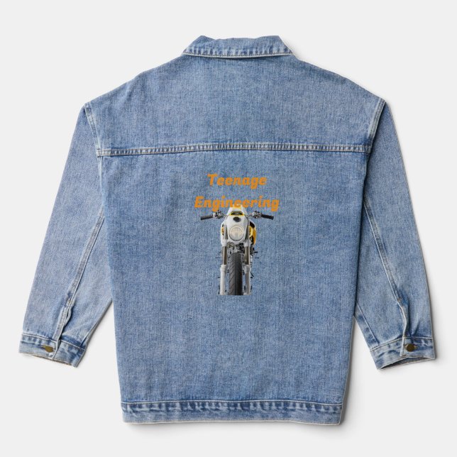 Chaqueta Vaquera Café Racer de Pulso Mínimo (Reverso )