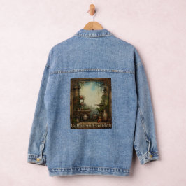 Chaqueta Vaquera Café y Jardín Personalizado Café Lover