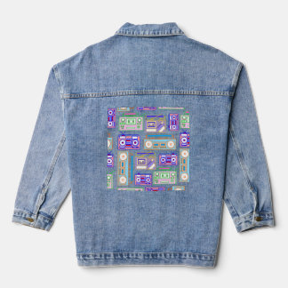 Chaqueta Vaquera Caja de Boom colorida Denim Jean Jacket