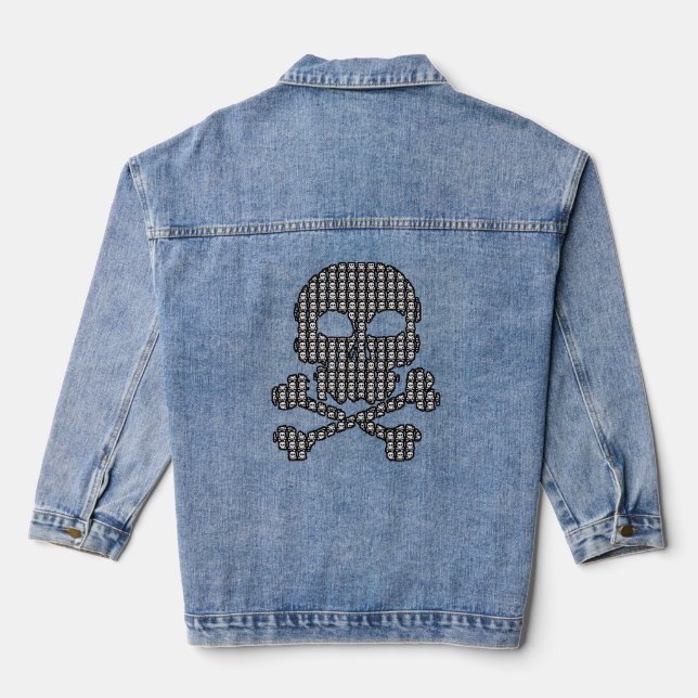 Chaqueta Vaquera Calavera Hecha de Calaveras (Reverso )