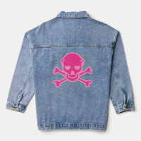 Calavera Rosa Juguetona de Huesos Cruzados Infanti