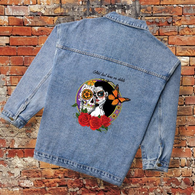Chaqueta Vaquera Calaveras de azúcar Art Nouveau (Subido por el creador)