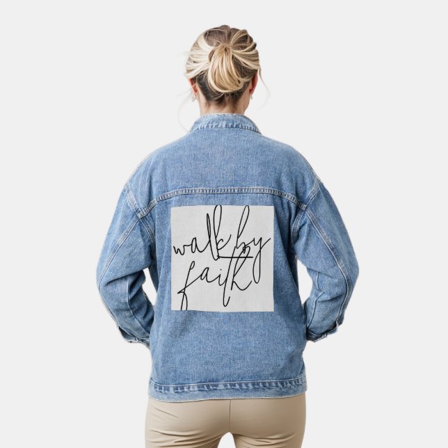 Chaqueta Vaquera Caminar Por Faith Stylistic (Modelo)