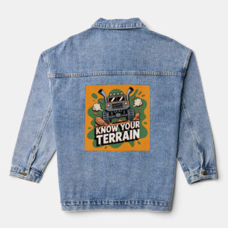 Chaqueta Vaquera Camioneta de Dibujos Animados Verde 4x4 Conquistan