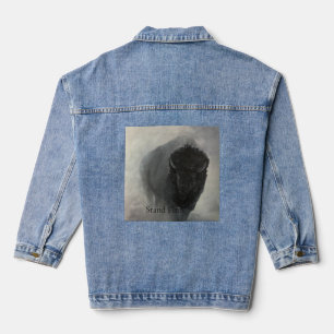 Chaqueta Vaquera Camisa vaquera inspiradora de bisonte firme