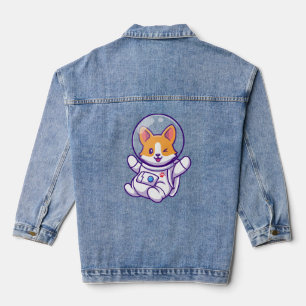 Chaqueta Vaquera Camisas de diseño de perros adorno astronauta