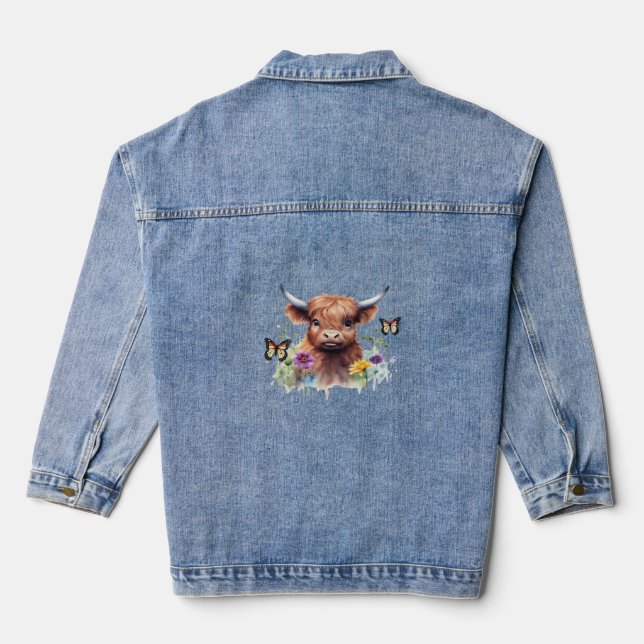 Chaqueta Vaquera Camiseta Clásica de Cow para bebés en Highland (Reverso )
