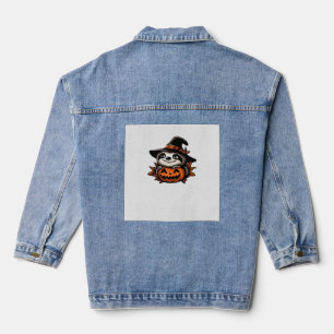 Chaqueta Vaquera Camiseta Clásica de la Fiesta de Calabaza de Perez