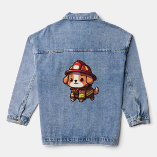 Chaqueta Vaquera Camiseta clásica para bomberos de perros (2)